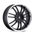 Helo He845 17X7.5 +42 Gloss Black Machined