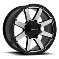 Helo He909 20X9 +0 Gloss Black Machined