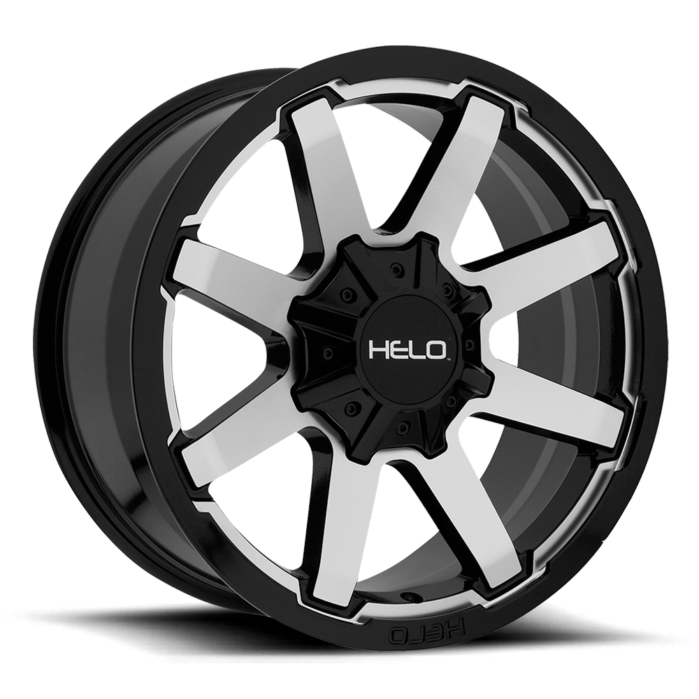 Helo He909 20X9 +0 Gloss Black Machined
