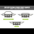 Tacoma Hybrid Front Bumper / 3rd Gen / 2016-2023