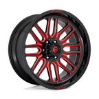 Fuel 1Pc D663 Ignite 20X10 -18 Gloss Black Red Tinted Clear