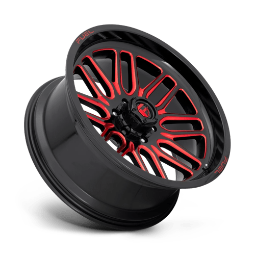 Fuel 1Pc D663 Ignite 20X9 +19 Gloss Black Red Tinted Clear