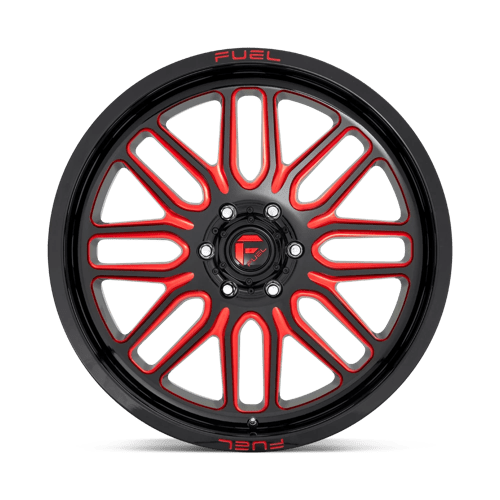 Fuel 1Pc D663 Ignite 22X12 -43 Gloss Black Red Tinted Clear