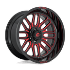 Fuel 1Pc D663 Ignite 22X12 -43 Gloss Black Red Tinted Clear