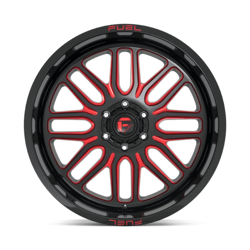 Fuel 1Pc D663 Ignite 22X12 -43 Gloss Black Red Tinted Clear