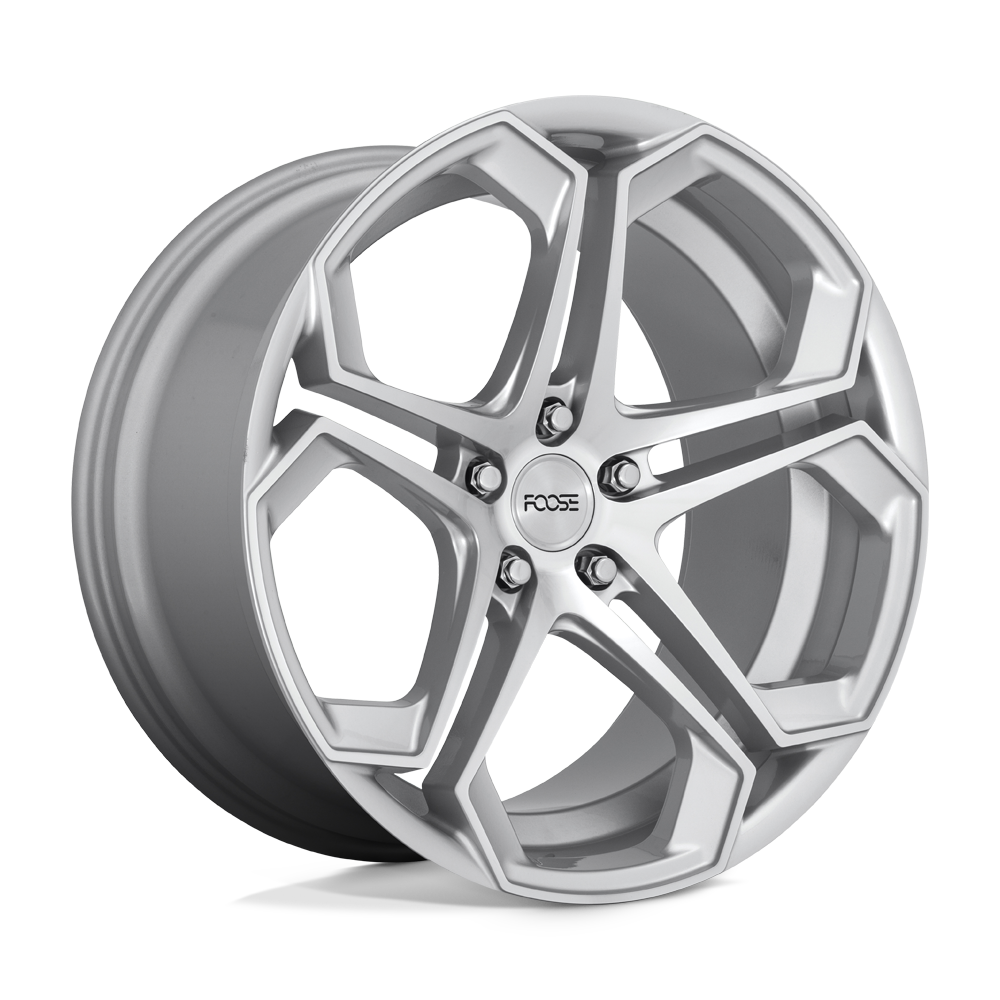 Foose 1Pc F170 Impala 20X10.5 +20 Gloss Silver Machined