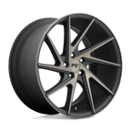 Niche 1Pc M163 Invert 20X10.5 +45 Matte Black Machined Ring