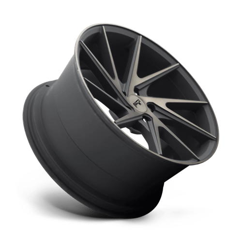 Niche 1Pc M163 Invert 20X10.5 +45 Matte Black Machined Ring
