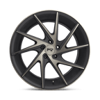 Niche 1Pc M163 Invert 20X10.5 +45 Matte Black Machined Ring