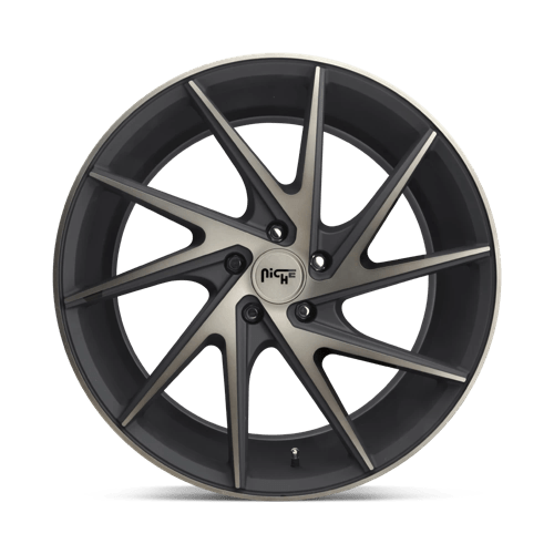 Niche 1Pc M163 Invert 20X10.5 +45 Matte Black Machined Ring
