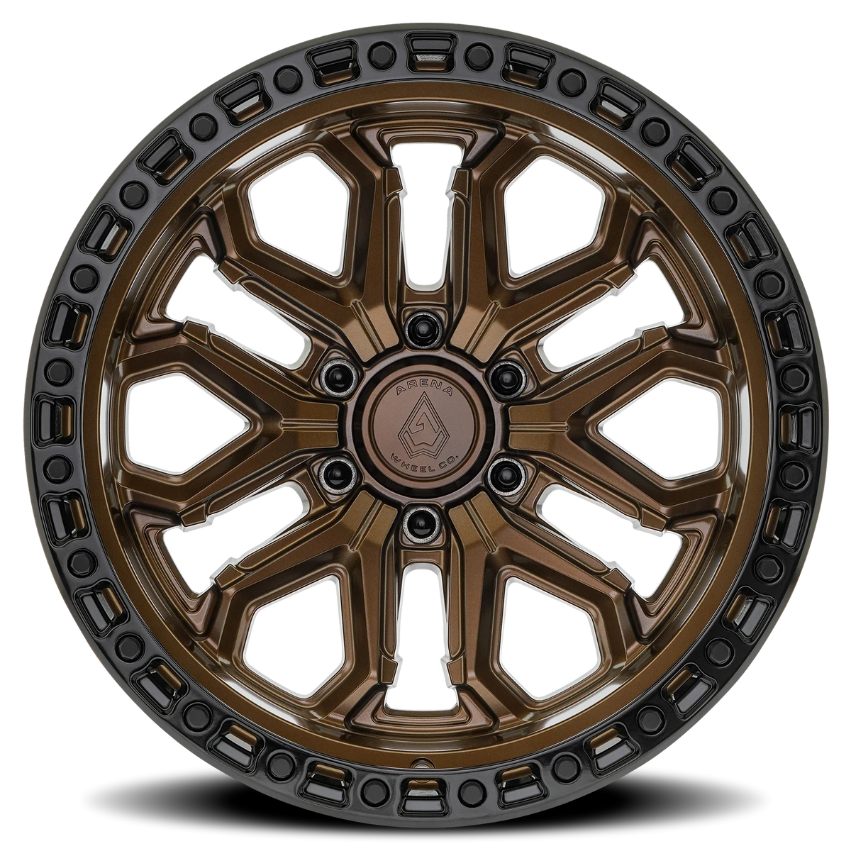 Arena Jackal 20X10 -18 Smoked Bronze W/ Gloss Black Lip