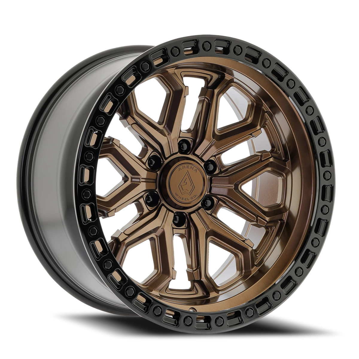 Arena Jackal 20X10 -18 Smoked Bronze W/ Gloss Black Lip