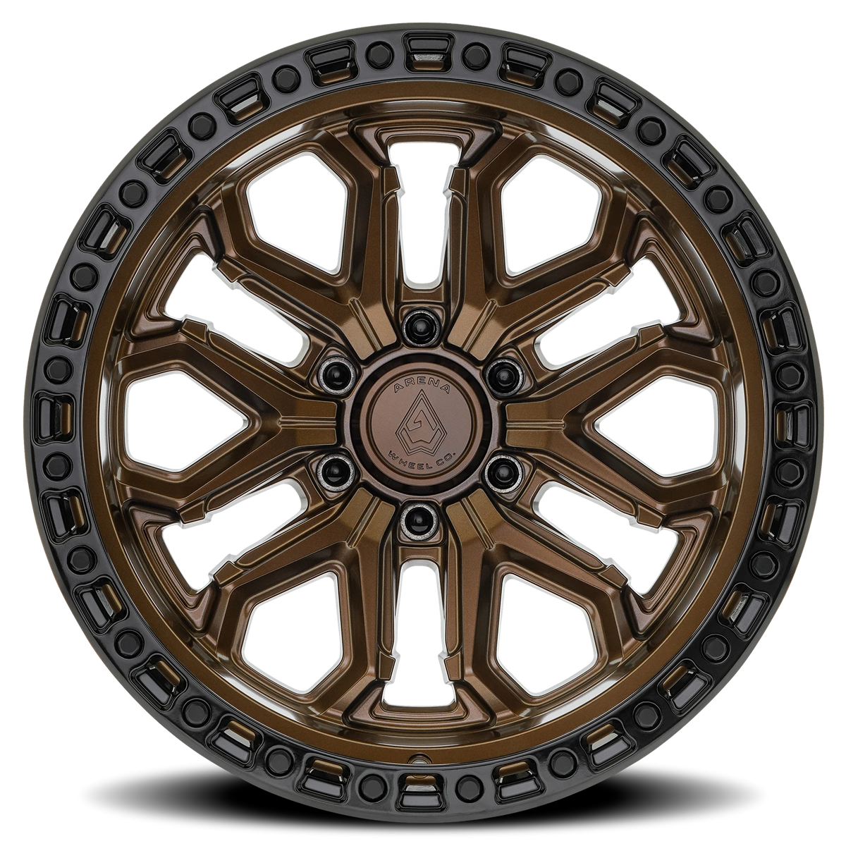Arena Jackal 20X10 -18 Smoked Bronze W/ Gloss Black Lip