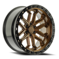 Arena Jackal 22X10 -18 Smoked Bronze W/ Gloss Black Lip