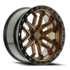 Arena Jackal 22X10 -18 Smoked Bronze W/ Gloss Black Lip