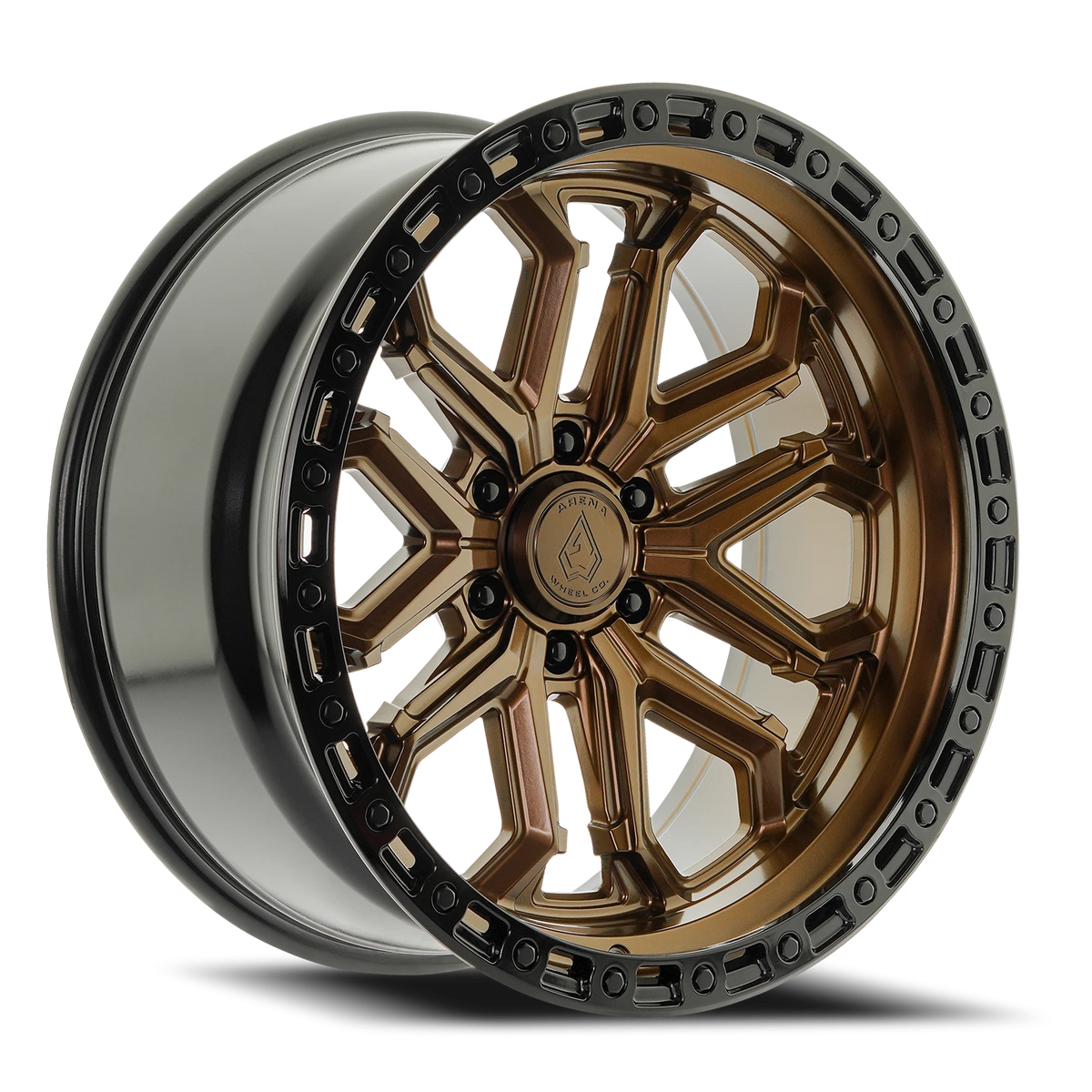 Arena Jackal 22X10 -18 Smoked Bronze W/ Gloss Black Lip