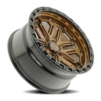 Arena Jackal 22X10 -18 Smoked Bronze W/ Gloss Black Lip