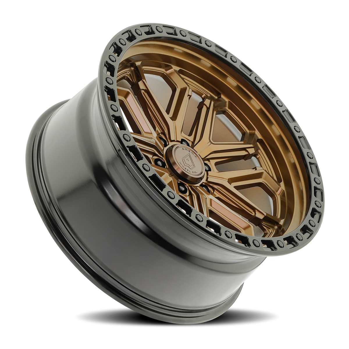 Arena Jackal 22X10 -18 Smoked Bronze W/ Gloss Black Lip