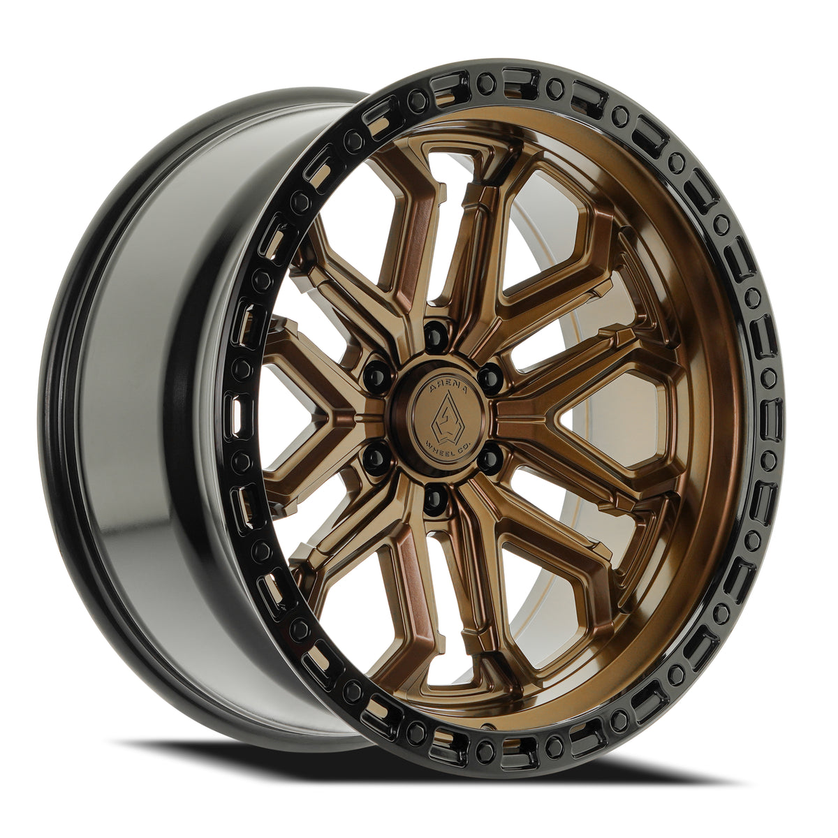Arena Jackal 22X10 -18 Smoked Bronze W/ Gloss Black Lip