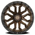 Arena Jackal 22X10 -18 Smoked Bronze W/ Gloss Black Lip