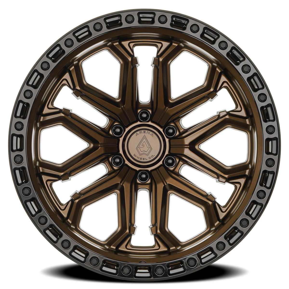 Arena Jackal 22X10 -18 Smoked Bronze W/ Gloss Black Lip