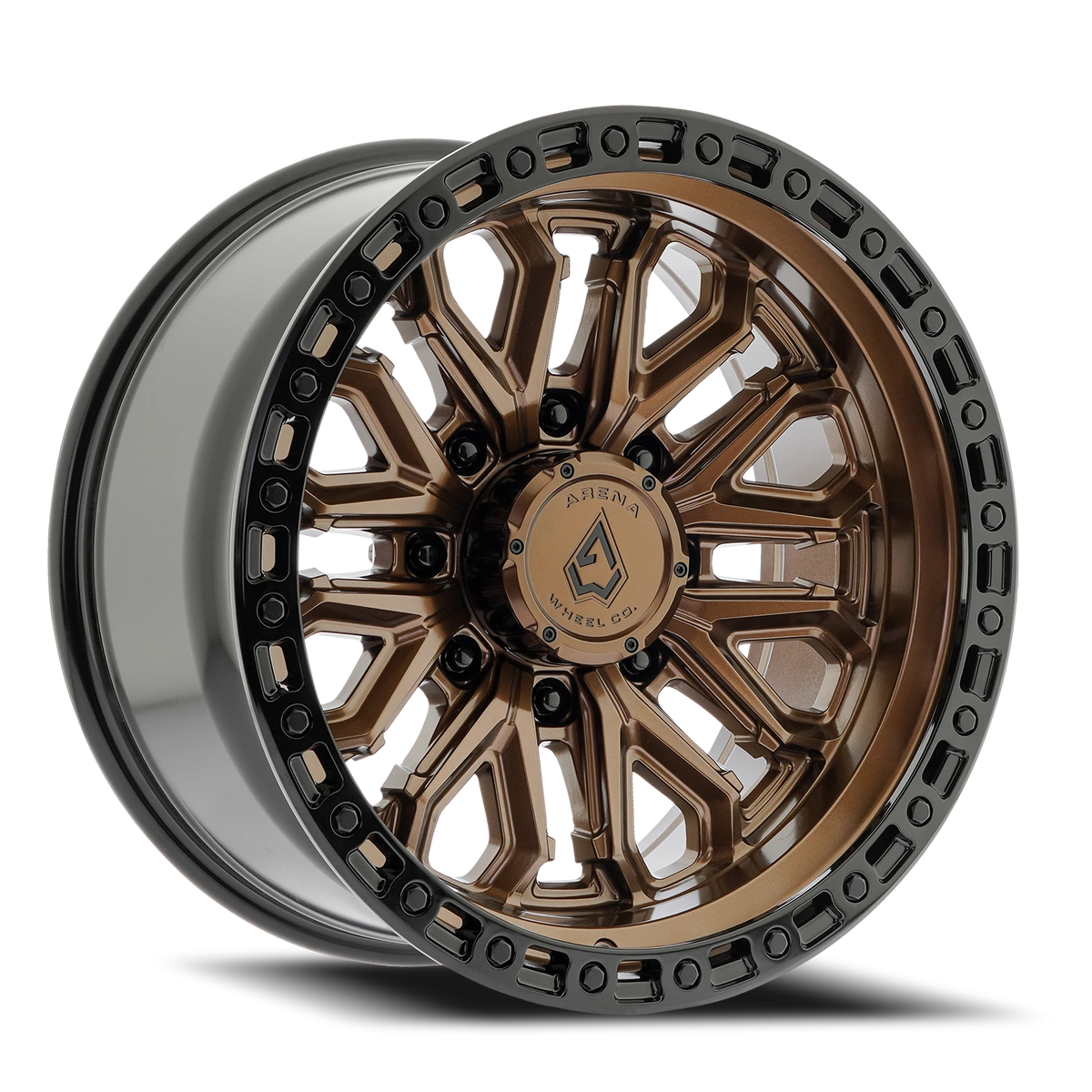 Arena Jackal 20X10 -18 Smoked Bronze W/ Gloss Black Lip