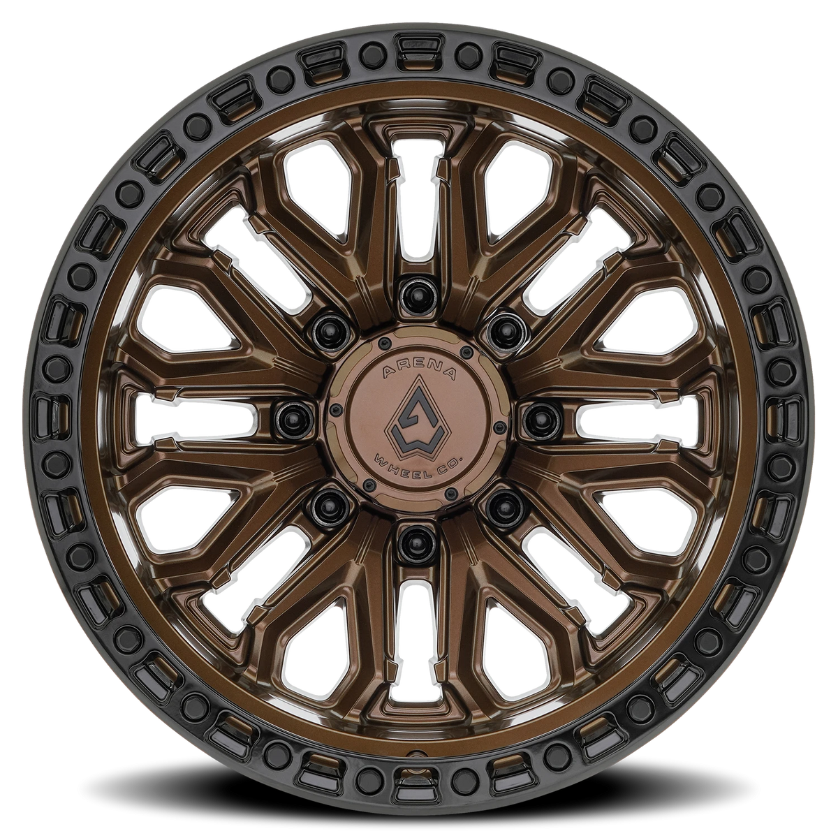 Arena Jackal 20X10 -18 Smoked Bronze W/ Gloss Black Lip