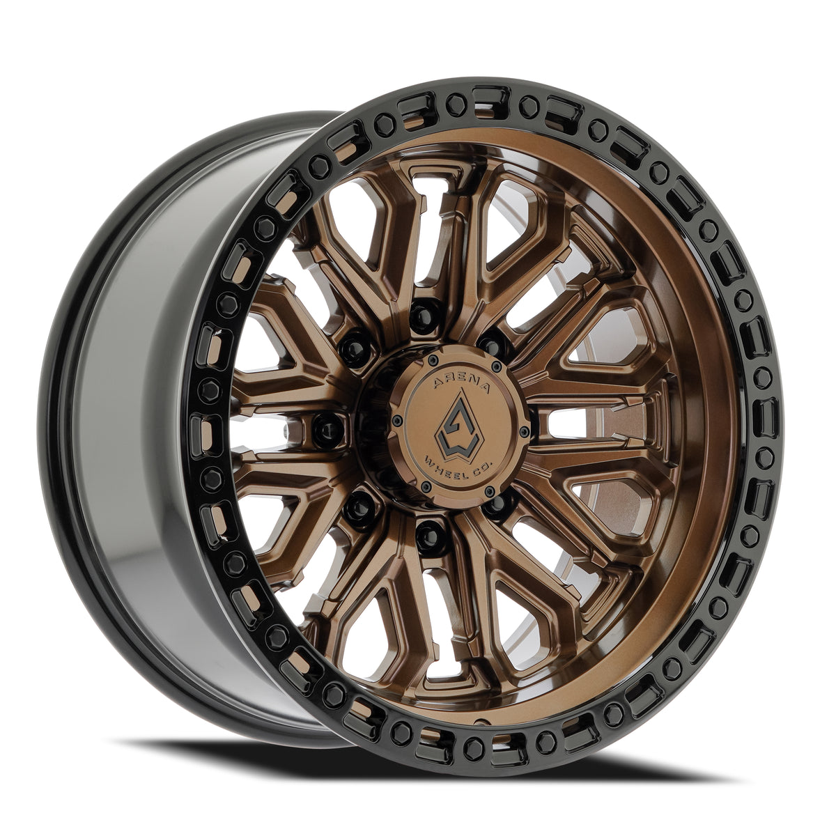 Arena Jackal 20X10 -18 Smoked Bronze W/ Gloss Black Lip