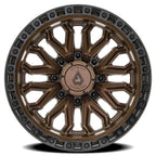 Arena Jackal 20X10 -18 Smoked Bronze W/ Gloss Black Lip