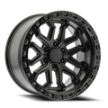 Arena Jackal 20X10 -18 Satin Black W/ Gloss Black Lip