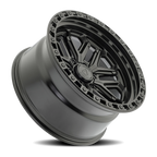 Arena Jackal 20X10 -18 Satin Black W/ Gloss Black Lip