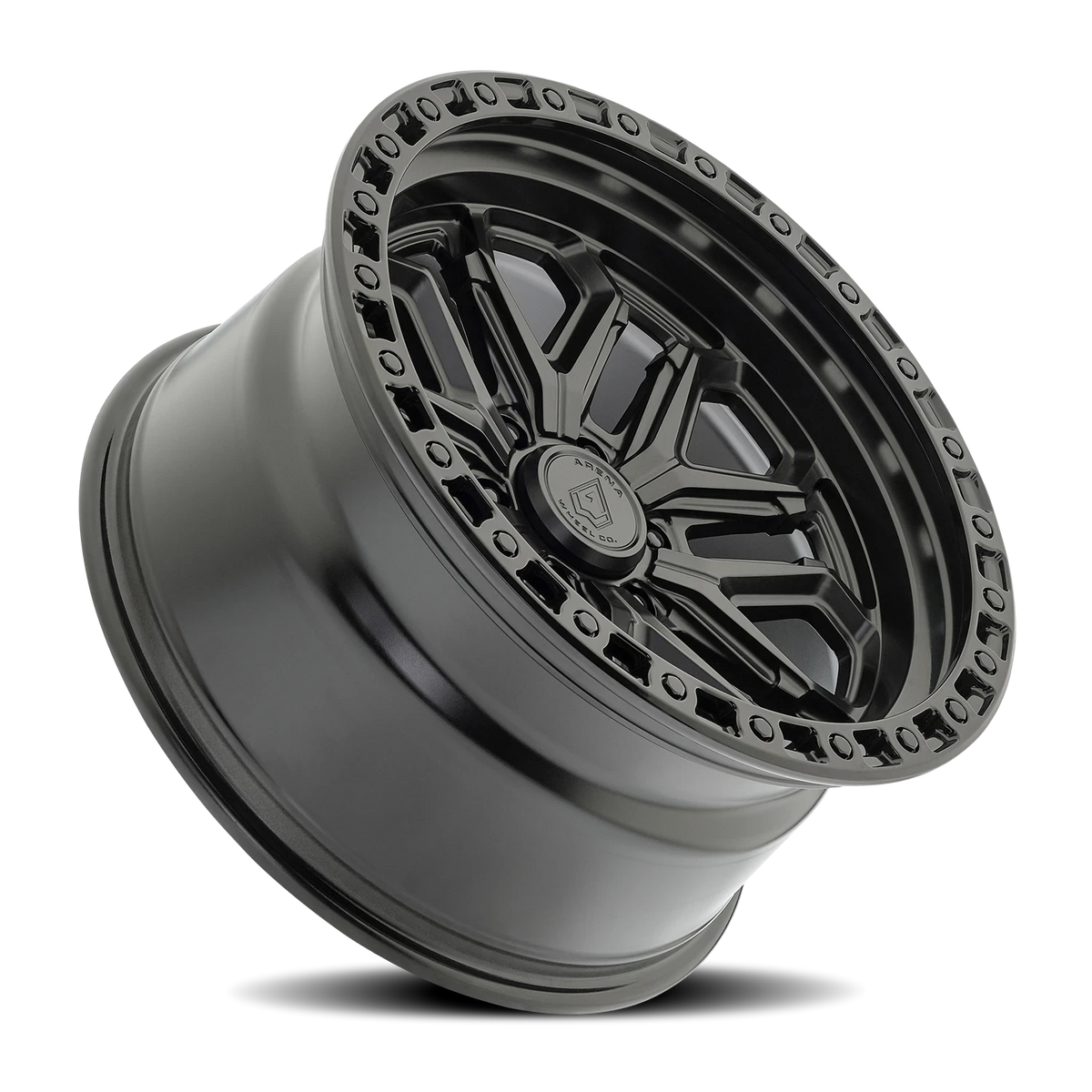 Arena Jackal 20X10 -18 Satin Black W/ Gloss Black Lip