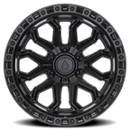 Arena Jackal 20X10 -18 Satin Black W/ Gloss Black Lip