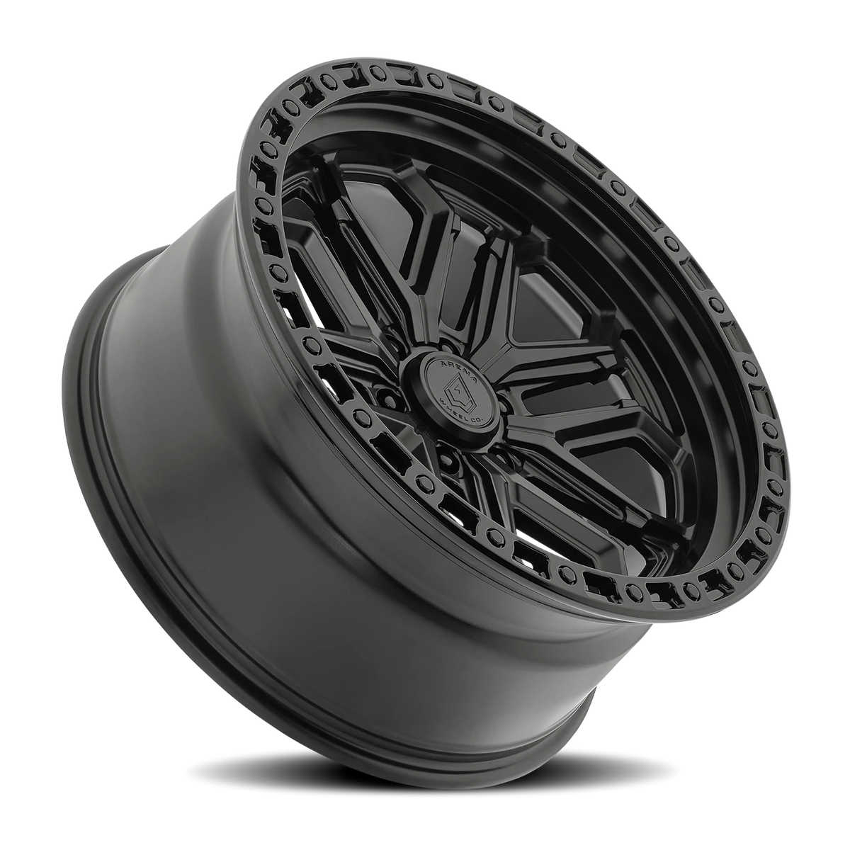 Arena Jackal 22X10 -18 Satin Black W/ Gloss Black Lip