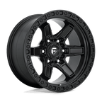 Fuel 1Pc D697 Kicker 17X9 +1 Matte Black