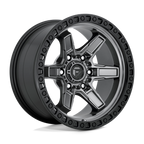 Fuel 1Pc D698 Kicker 20X9 +1 Matte Gunmetal Black Bead Ring