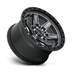 Fuel 1Pc D698 Kicker 17X9 +12 Matte Gunmetal Black Bead Ring