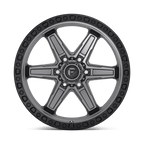 Fuel 1Pc D698 Kicker 20X9 +20 Matte Gunmetal Black Bead Ring
