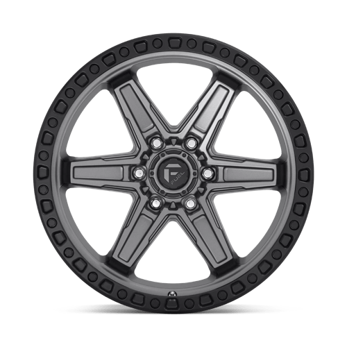 Fuel 1Pc D698 Kicker 20X9 +20 Matte Gunmetal Black Bead Ring