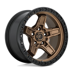 Fuel 1Pc D699 Kicker 17X9 +1 Matte Bronze Black Bead Ring