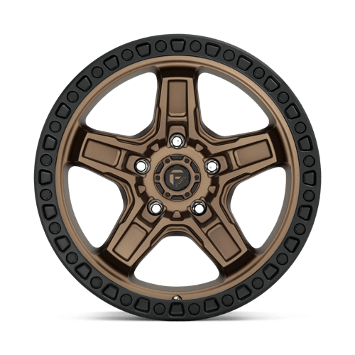 Fuel 1Pc D699 Kicker 17X9 +1 Matte Bronze Black Bead Ring