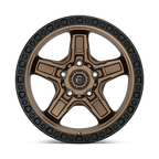 Fuel 1Pc D699 Kicker 17X9 +12 Matte Bronze Black Bead Ring