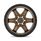 Fuel 1Pc D699 Kicker 17X9 +12 Matte Bronze Black Bead Ring