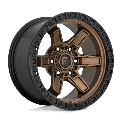 Fuel 1Pc D699 Kicker 17X9 +1 Matte Bronze Black Bead Ring