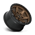 Fuel 1Pc D699 Kicker 17X9 +1 Matte Bronze Black Bead Ring
