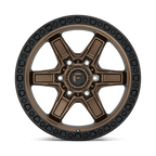 Fuel 1Pc D699 Kicker 17X9 +1 Matte Bronze Black Bead Ring