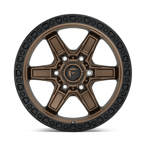 Fuel 1Pc D699 Kicker 17X9 +1 Matte Bronze Black Bead Ring
