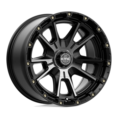 KMC KM100 SYNC 17X9 +-12 SATIN BLACK W/ GRAY TINT