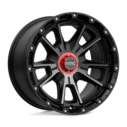 Kmc Km100 Sync 17X9 -12 Satin Black W/ Gray Tint