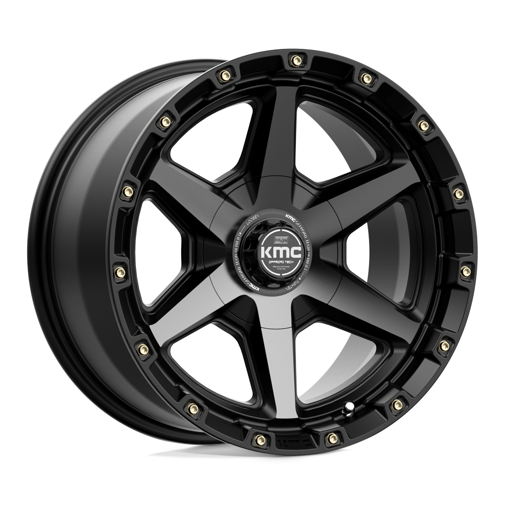 Kmc Km101 Tempo 20X9 +18 Satin Black W/ Gray Tint